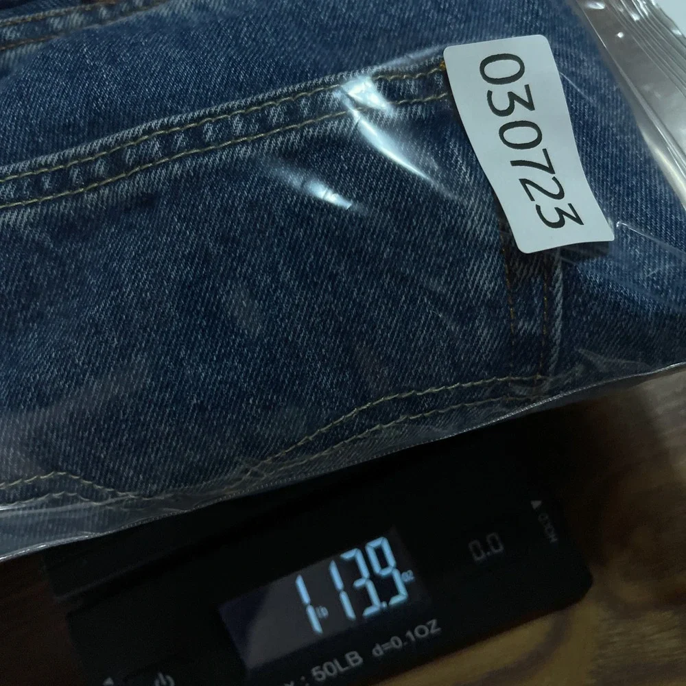 Levis Jeans Mens 38x34 Blue 505 Regular Fit Straight Leg Cotton Denim Pants